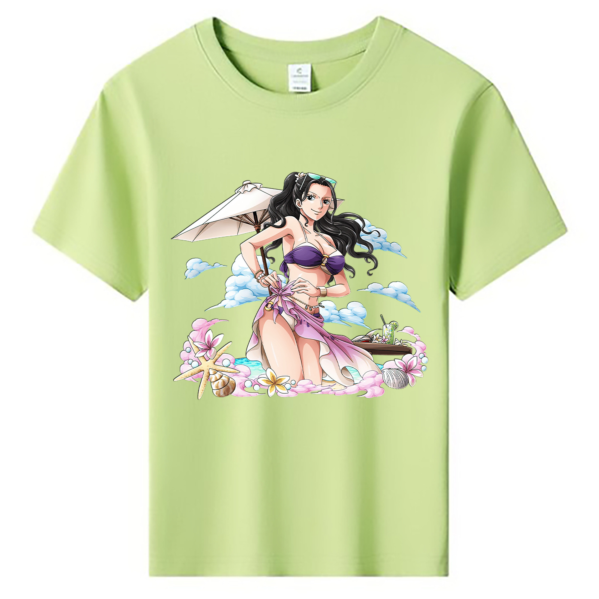 ワンピース ニコ・ロビン ONE PIECE Nico Robin 綿100％キッズTシャツ（フロントプリント）